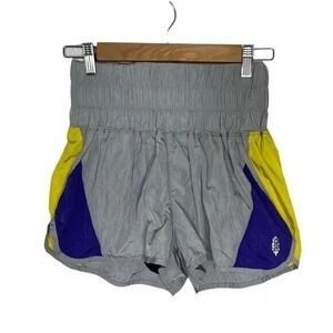 Free People Movement The Way Home Colorblock High Rise Athletic Shorts Women's S